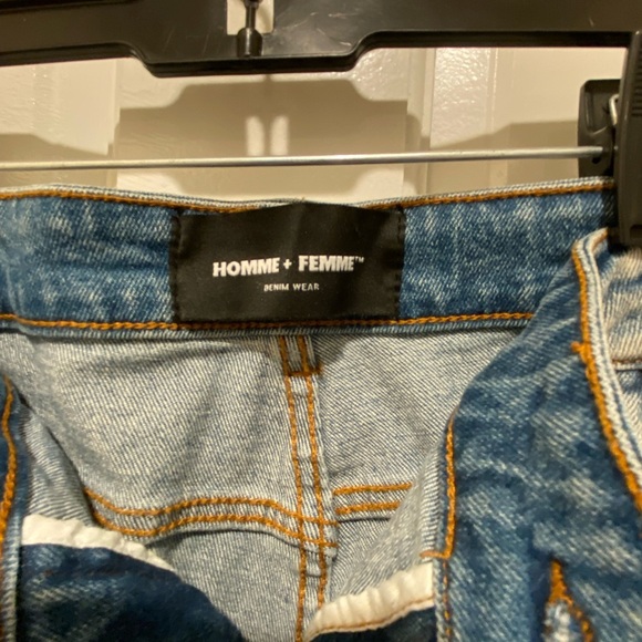 🙋‍♀️💁‍♀️Home Femme Blue Skinny Jeans with Distressed Detailing - Picture 7 of 10